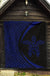 Hawaii Turtle Polynesian Blue Premium Quilt - Circle Style - Polynesian Pride