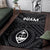 Guam Area Rug - Guam Seal With Polynesian Tattoo Style (Black) - Polynesian Pride