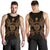 Niue Polynesian Men Tank Top Map Gold - Polynesian Pride