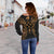 Kosrae Polynesian Shoulder Sweater Map Gold - Polynesian Pride