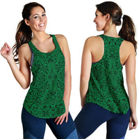 Polynesian Culture Green Women's Racerback Tank Top - Polynesian Pride