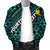 Hawaii Personalised Men's Bomber Jacket - Blue Hawaiian Tribal Seamless Pattern - Polynesian Pride