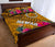 Hawaii Quilt Bed Set - Kanaka Maoli With Hibiscus On Polynesian Patterns (YELLOW) - Polynesian Pride