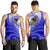 American Samoa Polynesian Men's Tank Top - Bald Eagle (Blue) - Polynesian Pride