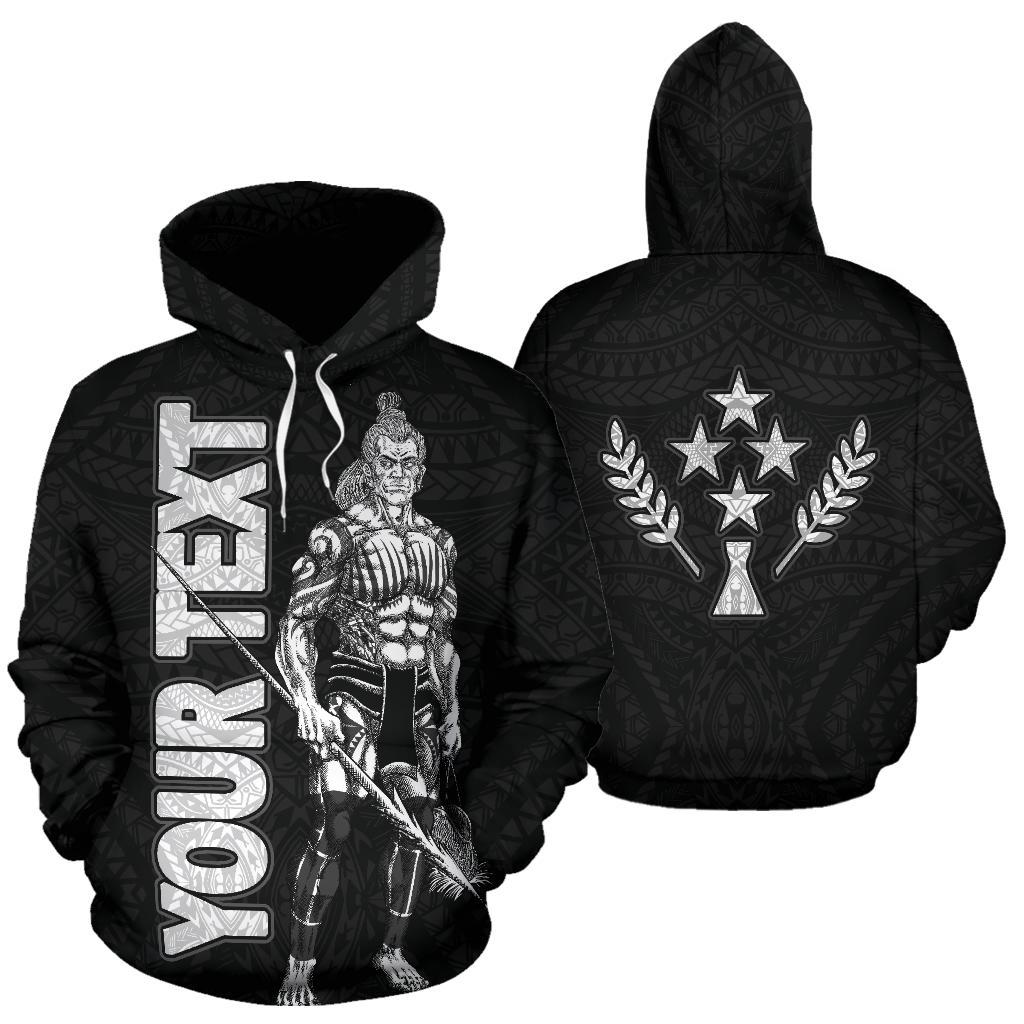 Kosrae Polynesian Custom Hoodie Micronesia Kosraean Warrior Unisex Black - Polynesian Pride