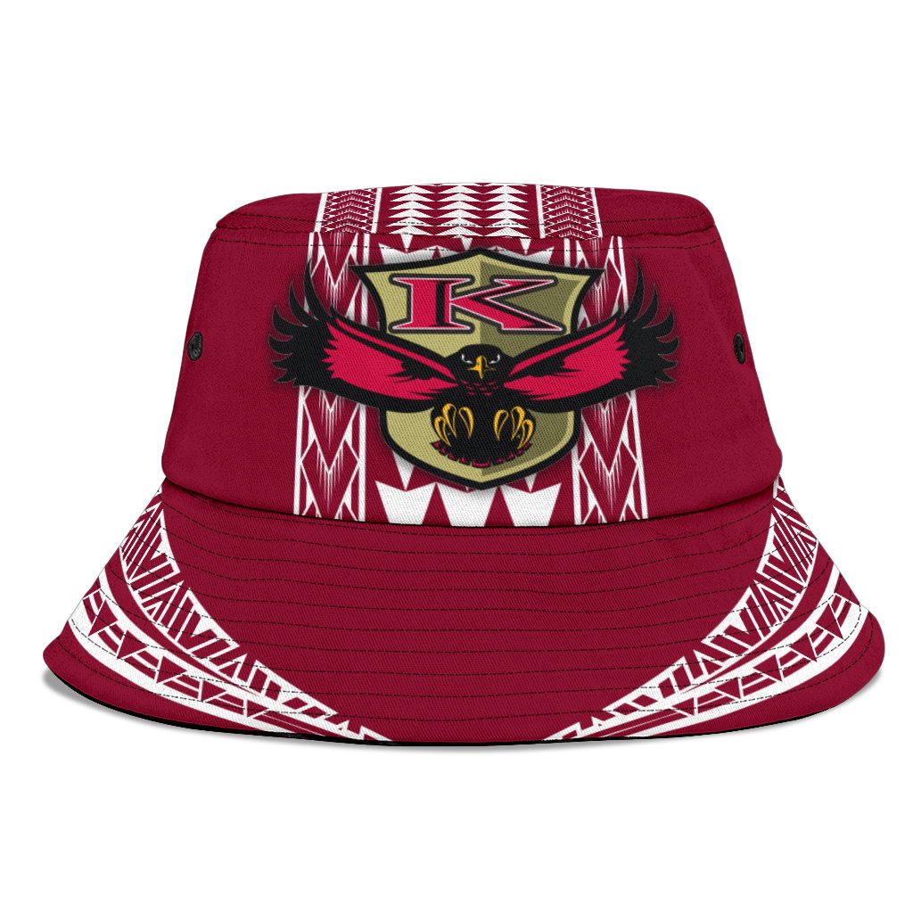 Hawaii - Kauai High Bucket Hat - AH Unisex Universal Fit Red - Polynesian Pride