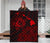 Hawaii Sea Turtle Is Swimming Toward Premium Quilt Red - Polynesian Pride
