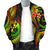 Tonga Polynesian Men Bomber Jacket - Reggae Plumeria - Polynesian Pride