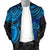 American Samoa Polynesian Bomber Jacket (Men) - Blue Turtle - Polynesian Pride