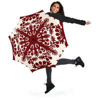Hawaiian Quilt Tradition Red Umbrella - Polynesian Pride
