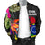 Cook Islands Men's Bomber Jacket - Polynesian Hibiscus Pattern - Polynesian Pride