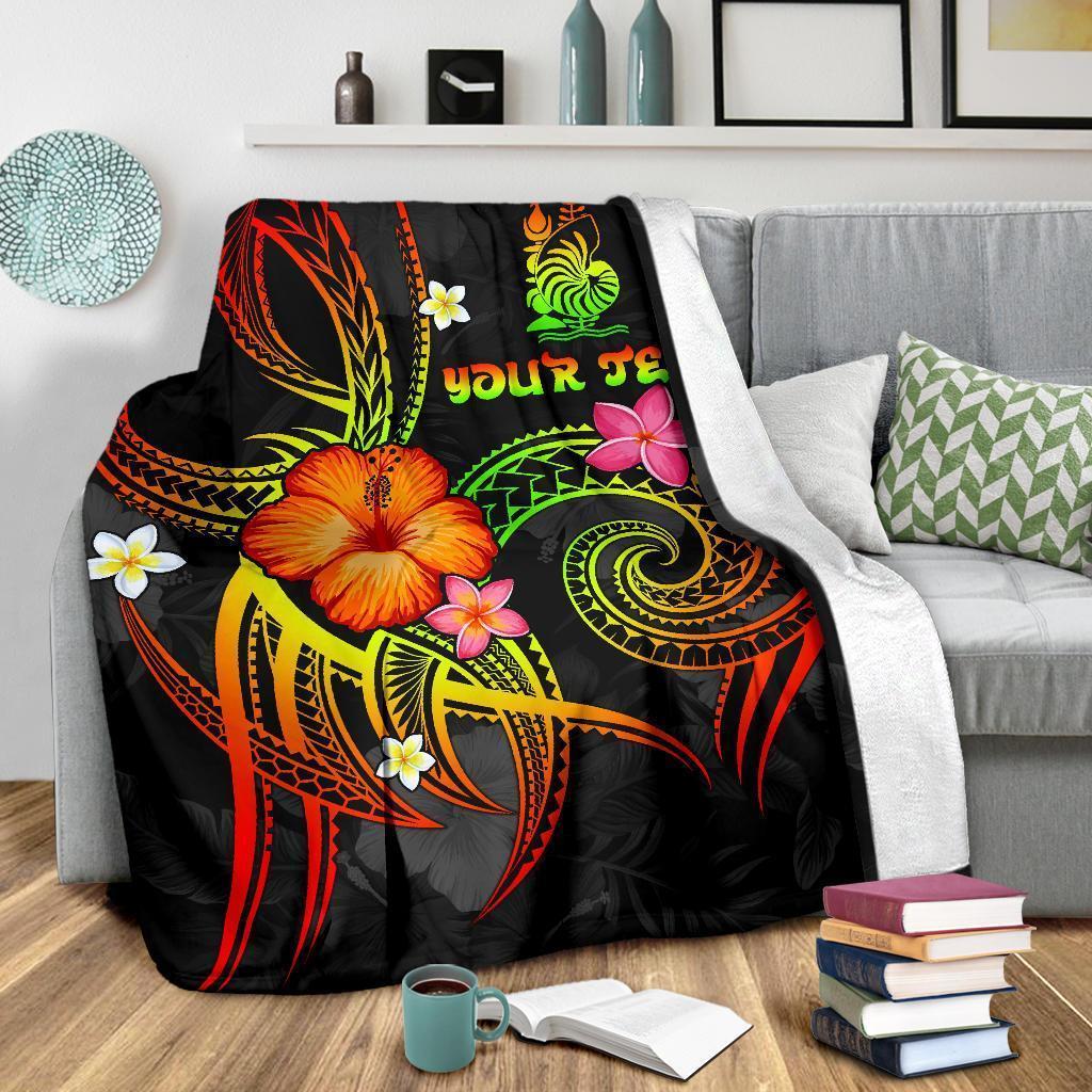 New Caledonia Polynesian Personalised Premium Blanket - Legend of New Caledonia (Reggae) - Polynesian Pride