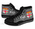 Fiji High Top Shoes - Tapa Pattern Sport Style - Polynesian Pride