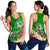 FSM Women's Racerback Tank - Turtle Plumeria (Green) - Polynesian Pride