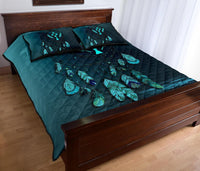 Kosrae Polynesian Quilt Bed Set Dreamcatcher Blue - Polynesian Pride