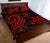 Wallis and Futuna Quilt Bed Set - Red Tentacle Turtle - Polynesian Pride