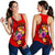 Tonga Polynesian Women's Racerback Tank - Floral With Seal Red Red - Polynesian Pride