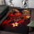 Tahiti Polynesian Area Rug - Plumeria Flowers And Waves - Polynesian Pride