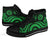 American Samoa High Top Shoes - Green Tentacle Turtle - Polynesian Pride