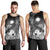 Marshall Islands Men's Tank Top - Humpback Whale with Tropical Flowers (White) - Polynesian Pride