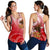 American Samoa Polynesian Women's Racerback Tank - Bald Eagle (Red) - Polynesian Pride