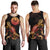 Tahiti Men Tank Top - Turtle With Blooming Hibiscus Gold - Polynesian Pride