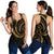 New Zealand Maori Mangopare Women Racerback Tank Polynesian - Gold - Polynesian Pride