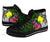 Palau High Top Shoes - Turtle Plumeria Banana Leaf - Polynesian Pride