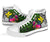 Hawaii High Top Shoes - Turtle Plumeria Banana Leaf - Polynesian Pride