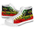 Kosrae State High Top Shoes - Reggage Color Symmetry Style - Polynesian Pride