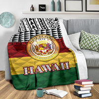 Hawaii Premium Blanket - Kanaka Maoli Version - Polynesian Pride