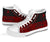 Yap State High Top Shoes - Red Color Symmetry Style - Polynesian Pride