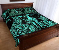 Hawaii Polynesian Quilt Bed Set - Hula Girl Blue - Polynesian Pride