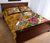 Tonga Quilt Bed Set - Turtle Plumeria (Gold) - Polynesian Pride