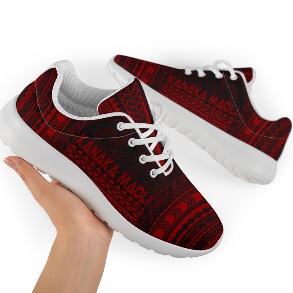 Kanaka Maoli Sporty Sneakers - Polynesian Chief Red Version - Polynesian Pride