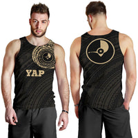 Yap Micronesia Tattoo Tank Top A7 Black - Polynesian Pride