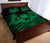 Hawaii Owl Hibiscus Plumeria Quilt Bed Set - Green - Polynesian Pride