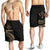 Kosrae Micronesia Men's Shorts - Gold Tribal Wave - Polynesian Pride