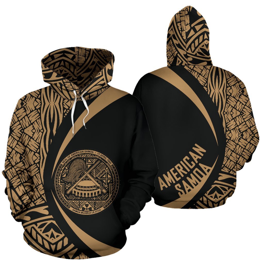 American Samoa Polynesian Hoodie Circle Style 03 Unisex Art - Polynesian Pride