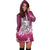 Maori Manaia The Blue Sea Women'S Hoodie Dress, Pink - Polynesian Pride