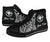 Hawaii Polynesian Custom Personalised High Top Shoes - Hawaii Pride White Version - Polynesian Pride