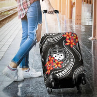 Samoa Polynesian Luggage Covers - White Plumeria - Polynesian Pride