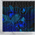 Yap Shower Curtain Turtle Hibiscus Blue - Polynesian Pride