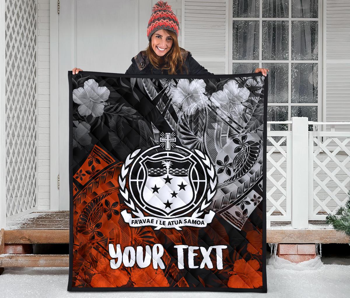 Samoa Polynesian Personalised Premium Quilt - Vinatge Polynesian Style - Polynesian Pride