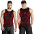 Kosrae Polynesian Men Tank Top Map Red - Polynesian Pride