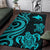 Papua New Guinea Area Rug - Turquoise Tentacle Turtle - Polynesian Pride