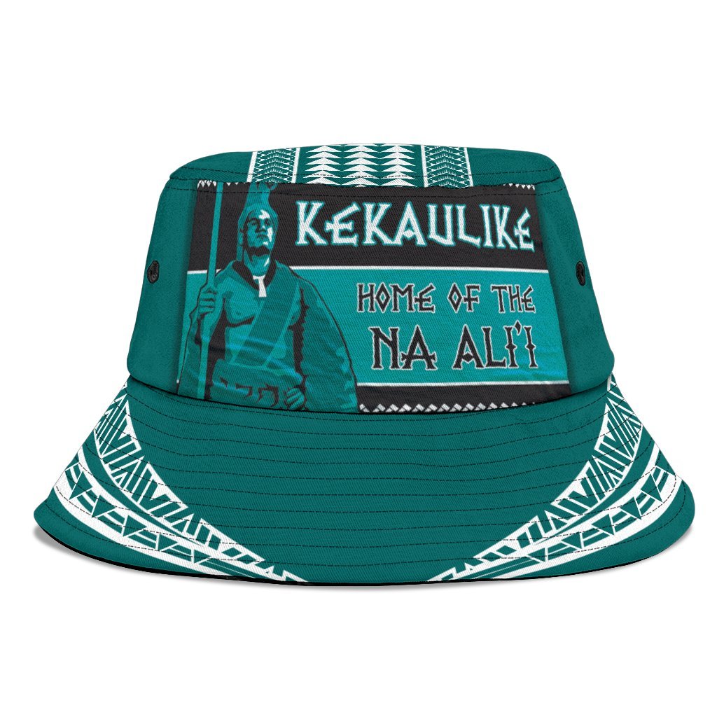 Hawaii - King Kekaulike High Bucket Hat - AH Unisex Universal Fit Green - Polynesian Pride