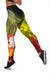 CNMI Women's Leggings - Humpback Whale with Tropical Flowers (Yellow) - Polynesian Pride