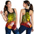 Cook Islands Custom Personalised Women's Racerback Tank - Humpback Whale with Tropical Flowers (Yellow) - Polynesian Pride