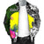 Palau Men Bomber Jacket - Turtle Plumeria Banana Leaf - Polynesian Pride